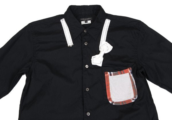 COMME des GARCONS HOMME PLUS 10SS Bow Shirt Black Size XS