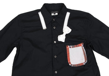 COMME des GARCONS HOMME PLUS 10SS Bow Shirt Black Size XS