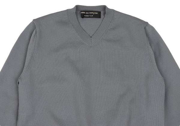 COMME des GARCONS HOMME PLUS 04SS Poly Back Knit Gray Size M