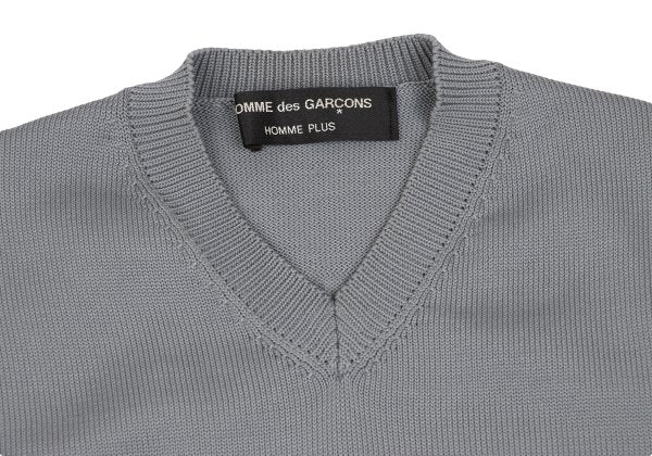 COMME des GARCONS HOMME PLUS 04SS Poly Back Knit Gray Size M
