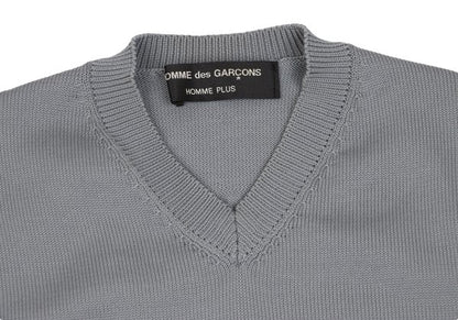 COMME des GARCONS HOMME PLUS 04SS Poly Back Knit Gray Size M