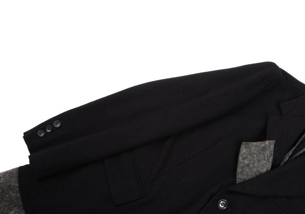 COMME des GARCONS HOMME PLUS 04AW Felt Black Grey Jacket Size S