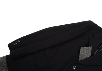 COMME des GARCONS HOMME PLUS 04AW Felt Black Grey Jacket Size S