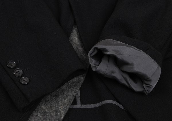 COMME des GARCONS HOMME PLUS 04AW Felt Black Grey Jacket Size S