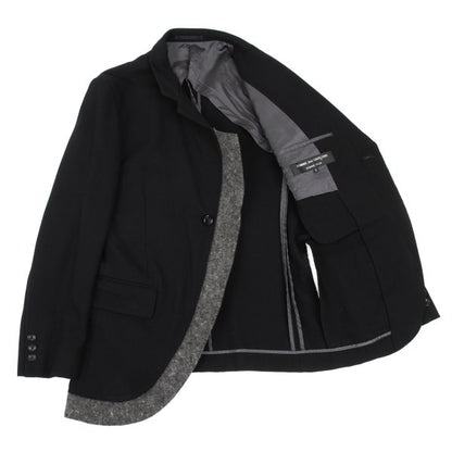 COMME des GARCONS HOMME PLUS 04AW Felt Black Grey Jacket Size S