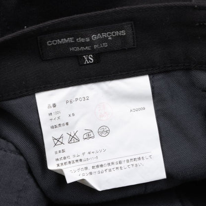COMME des GARCONS HOMME PLUS 10SS Cotton Pants Black Size XS