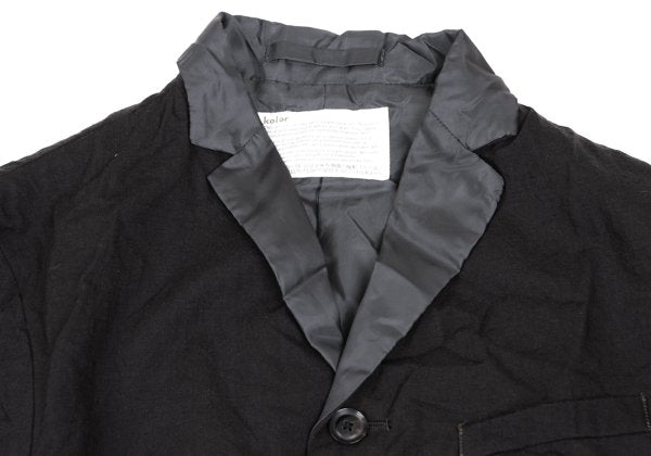 kolor Wool Wrinkle Processed 4B Jacket Dark Brown Size 1
