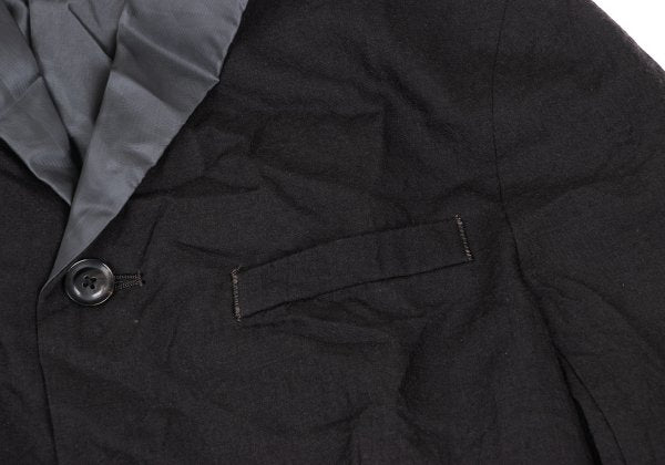 kolor Wool Wrinkle Processed 4B Jacket Dark Brown Size 1