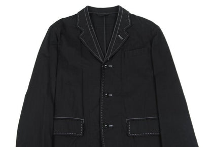 ANN DEMEULEMEESTER Cotton Stitch Design Jacket Black Size XS