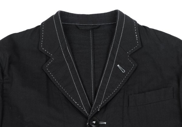 ANN DEMEULEMEESTER Cotton Stitch Design Jacket Black Size XS