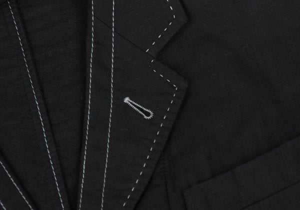 ANN DEMEULEMEESTER Cotton Stitch Design Jacket Black Size XS