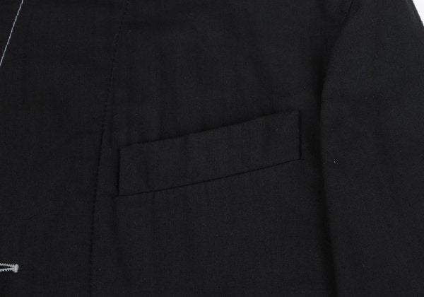 ANN DEMEULEMEESTER Cotton Stitch Design Jacket Black Size XS