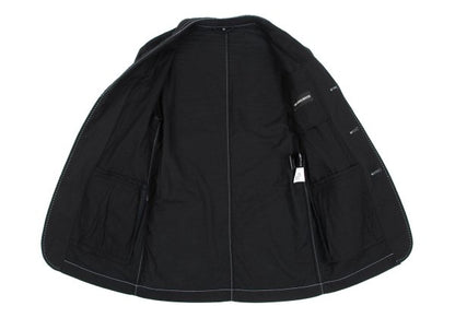 ANN DEMEULEMEESTER Cotton Stitch Design Jacket Black Size XS