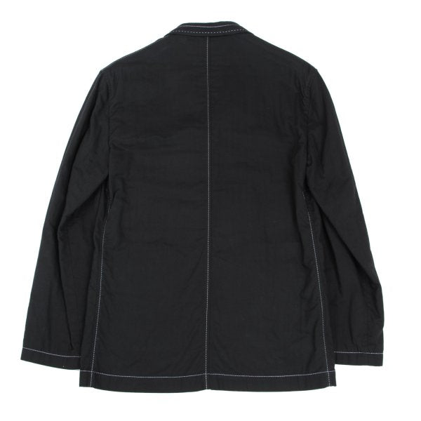ANN DEMEULEMEESTER Cotton Stitch Design Jacket Black Size XS
