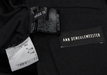 ANN DEMEULEMEESTER Cotton Stitch Design Jacket Black Size XS