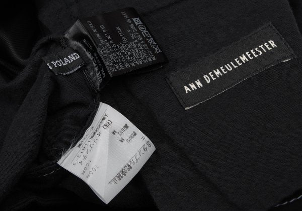 ANN DEMEULEMEESTER Cotton Stitch Design Jacket Black Size XS