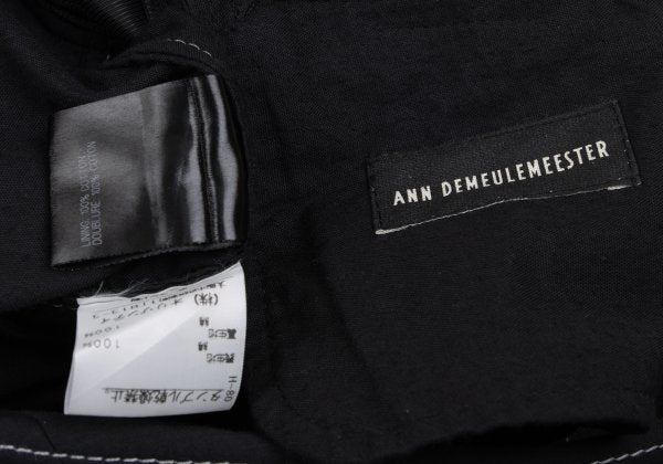 ANN DEMEULEMEESTER Cotton Stitch Design Jacket Black Size XS