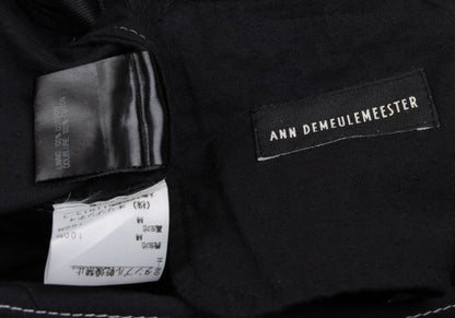 ANN DEMEULEMEESTER Cotton Stitch Design Jacket Black Size XS