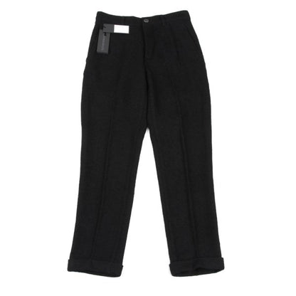 ANN DEMEULEMEESTER Wool Blend Button Pants Black Size XXS