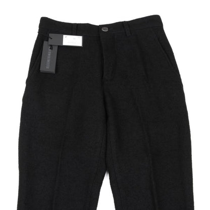 ANN DEMEULEMEESTER Wool Blend Button Pants Black Size XXS