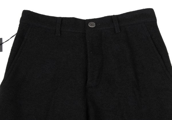 ANN DEMEULEMEESTER Wool Blend Button Pants Black Size XXS
