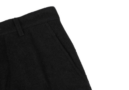 ANN DEMEULEMEESTER Wool Blend Button Pants Black Size XXS