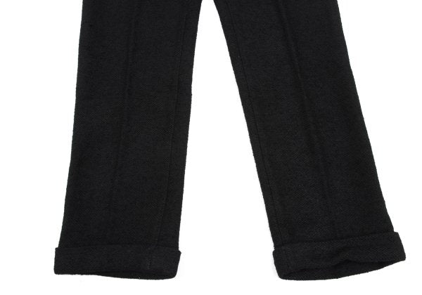 ANN DEMEULEMEESTER Wool Blend Button Pants Black Size XXS