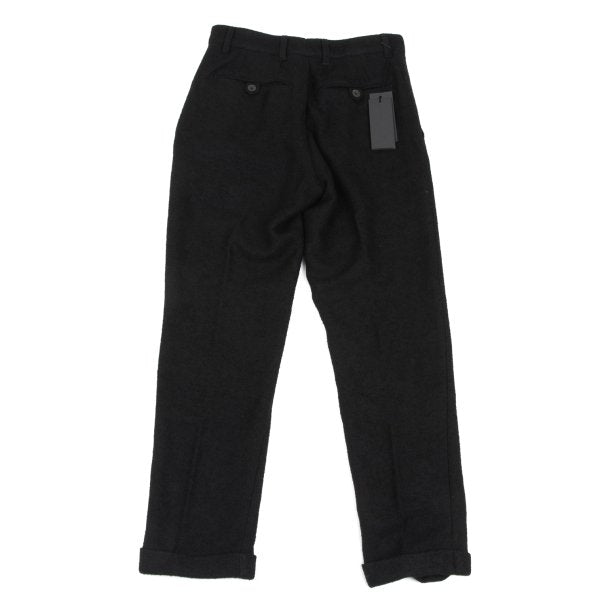 ANN DEMEULEMEESTER Wool Blend Button Pants Black Size XXS