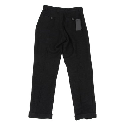ANN DEMEULEMEESTER Wool Blend Button Pants Black Size XXS