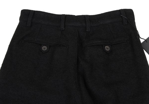 ANN DEMEULEMEESTER Wool Blend Button Pants Black Size XXS