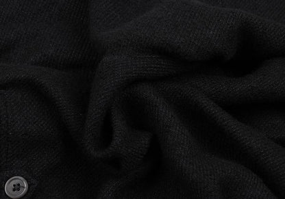 ANN DEMEULEMEESTER Wool Blend Button Pants Black Size XXS
