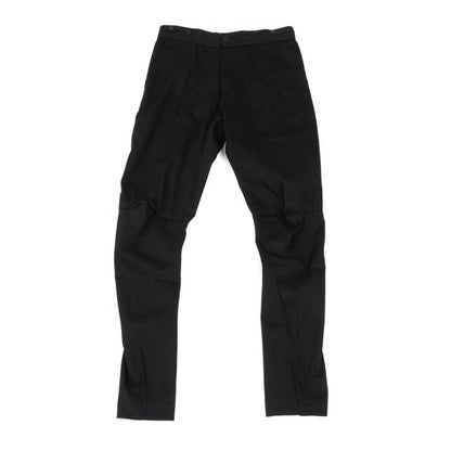 ANN DEMEULEMEESTER Cotton Knee Tuck Pants Black Size XXS
