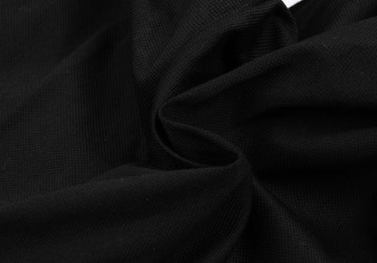 ANN DEMEULEMEESTER Cotton Knee Tuck Pants Black Size XXS