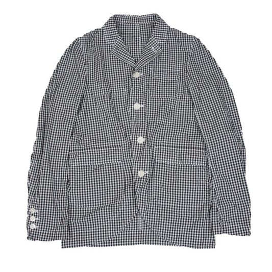 GANRYU Gingham Check Flap Pocket Jacket Black/White Size S