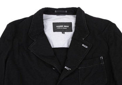 COMME des GARCONS HOMME DEUX Dyed Jacket Black Size XS