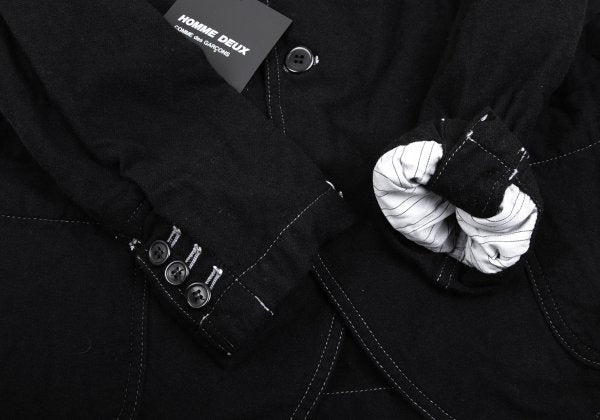 COMME des GARCONS HOMME DEUX Dyed Jacket Black Size XS