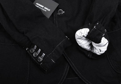 COMME des GARCONS HOMME DEUX Dyed Jacket Black Size XS