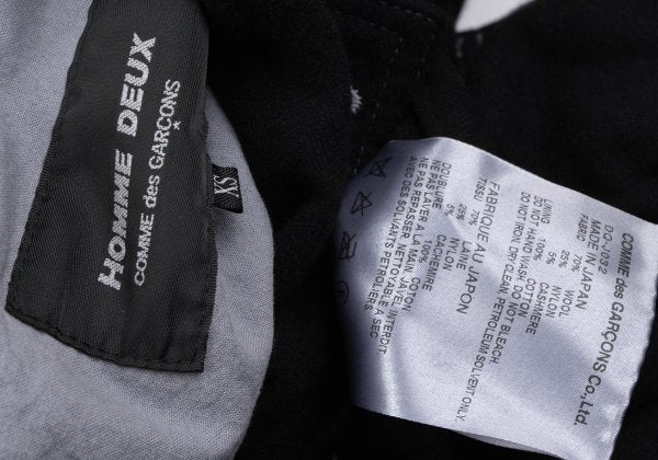COMME des GARCONS HOMME DEUX Dyed Jacket Black Size XS
