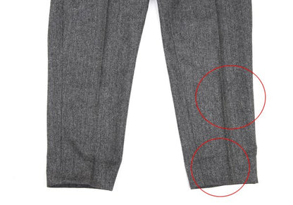 COMME des GARCONS HOMME Wool Herringbone Pants Gray Size S