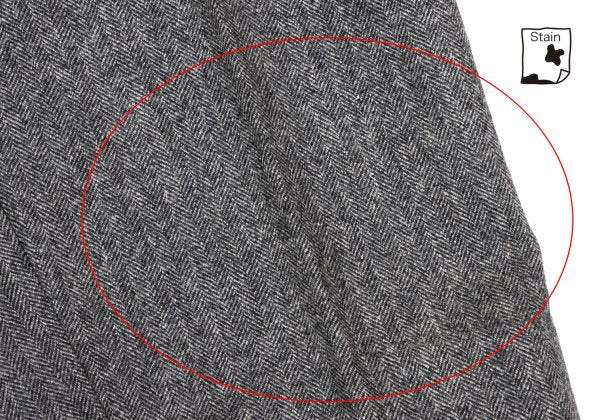 COMME des GARCONS HOMME Wool Herringbone Pants Gray Size S