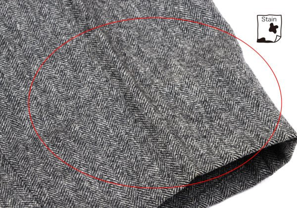 COMME des GARCONS HOMME Wool Herringbone Pants Gray Size S