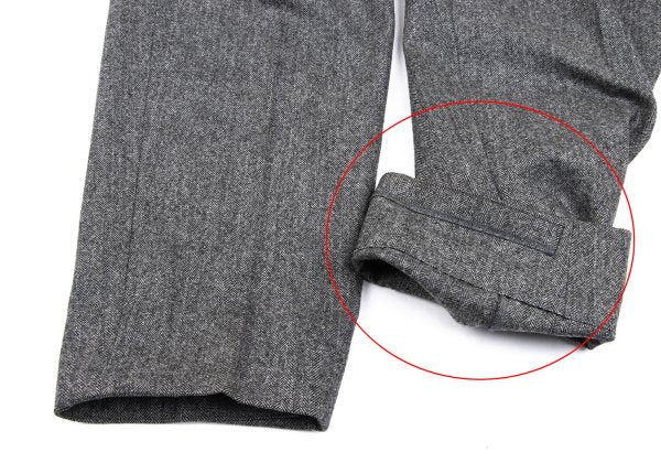 COMME des GARCONS HOMME Wool Herringbone Pants Gray Size S