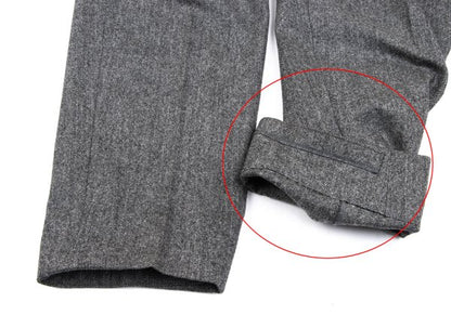 COMME des GARCONS HOMME Wool Herringbone Pants Gray Size S