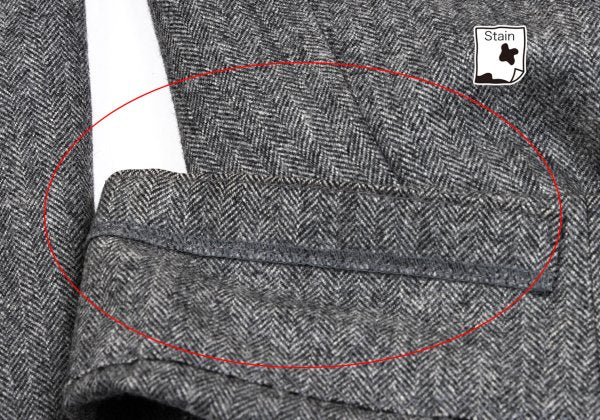 COMME des GARCONS HOMME Wool Herringbone Pants Gray Size S