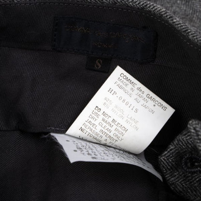 COMME des GARCONS HOMME Wool Herringbone Pants Gray Size S