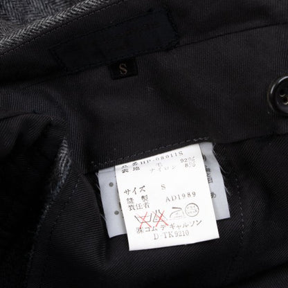 COMME des GARCONS HOMME Wool Herringbone Pants Gray Size S