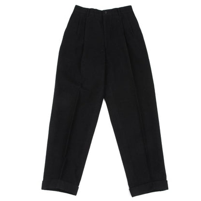 COMME des GARCONS HOMME Wool 2-Tuck Pants Black Size S
