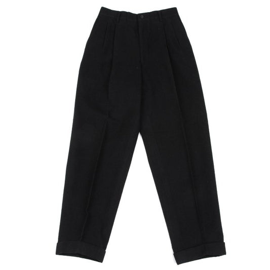 COMME des GARCONS HOMME Wool 2-Tuck Pants Black Size S