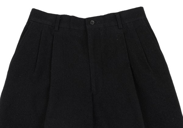 COMME des GARCONS HOMME Wool 2-Tuck Pants Black Size S