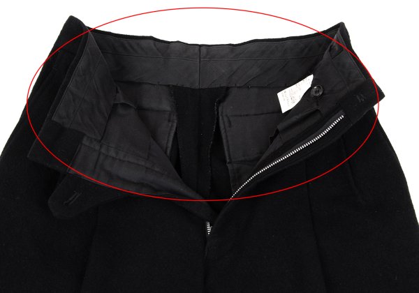 COMME des GARCONS HOMME Wool 2-Tuck Pants Black Size S